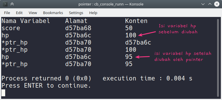 C pointer comparison