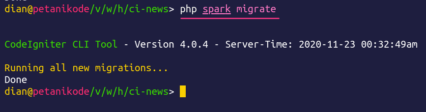 spark migrate