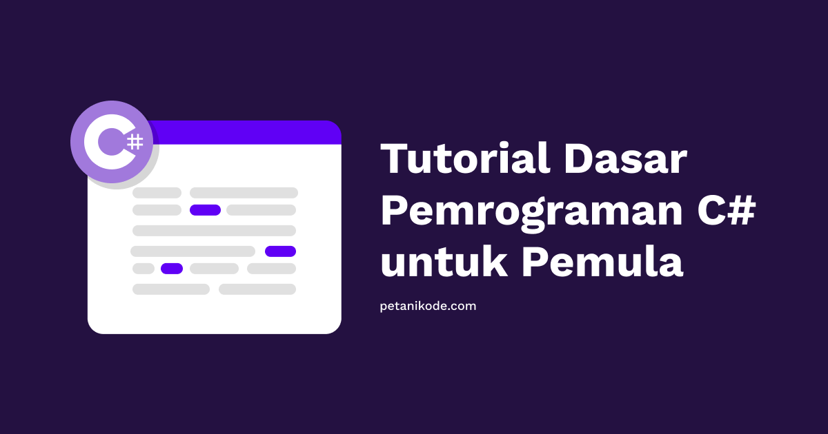 belajar c# di visual studio