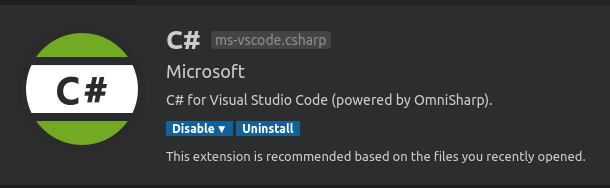 Ekstensi C# untuk VS Code