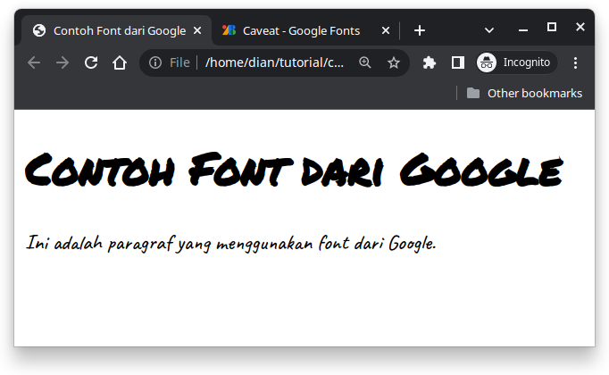 Google font api