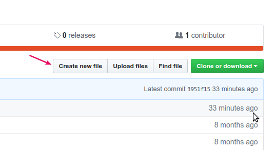 Menambahkan file baru di Github