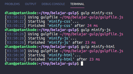 gulp sass minify css