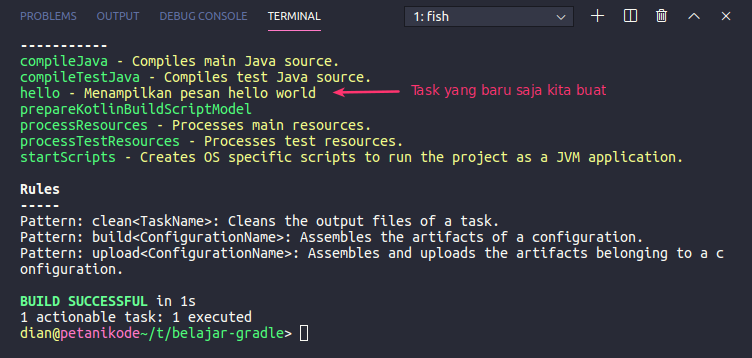 Executing gradle task eclipse. Java gradle Framework.