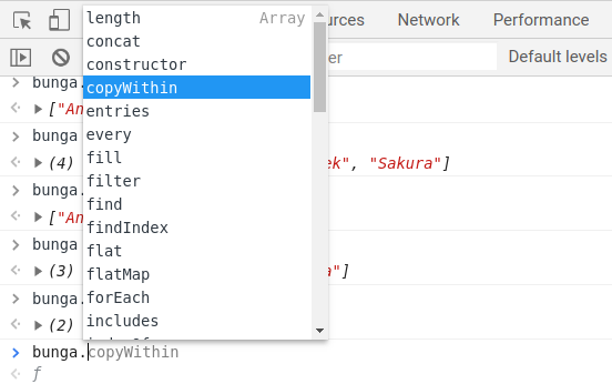 Method pada array