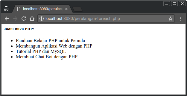 usar foreach php