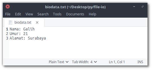 Contoh Program Python Biodata Terbaru 0248