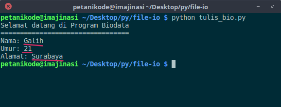 Contoh Program Python Biodata Source Code Gratis Tekno Clarity Riset 5542