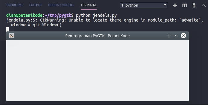 PYGTK Python. PYGTK. Pygobject Python gui. PYGTK 2.24.2.