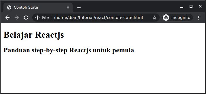 React title